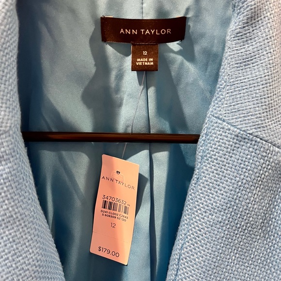 Ann Taylor The Hutton Blazer in Pique Texture Size 12 NWT - Picture 7 of 8